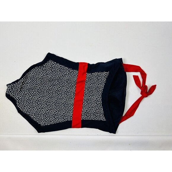 Boden Long Color Block Halter Top One Piece Swimsuit - Picture 4 of 5